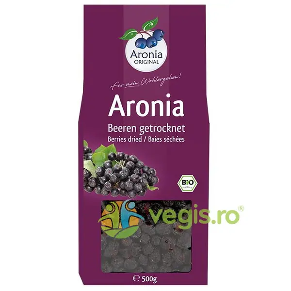 Fructe de Aronia Uscate Ecologice/Bio 500g