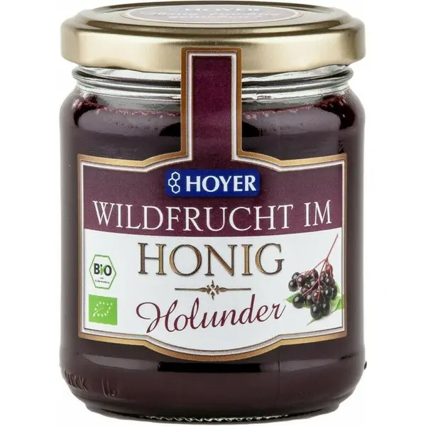 Fructe de soc in miere bio 250g Hoyer