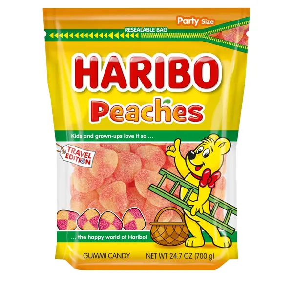 Fruit gums with peach flovour 700 gr