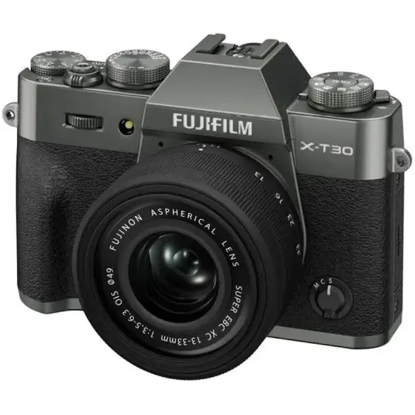FUJIFILM Camera Foto Mirrorless Fujifilm X-T30 III, 26.1 MP + Obiectiv XC 13-33 mm, Negru/Gri