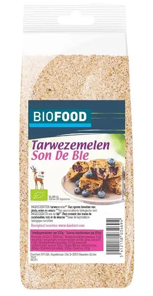 Fulgi bio de grâu integral, 200 g, Damhert