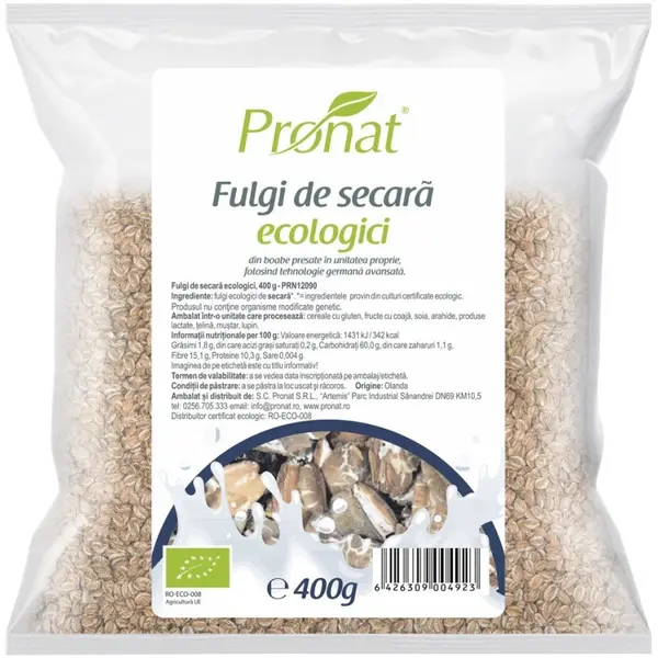 Fulgi Bio de Secara 400 g