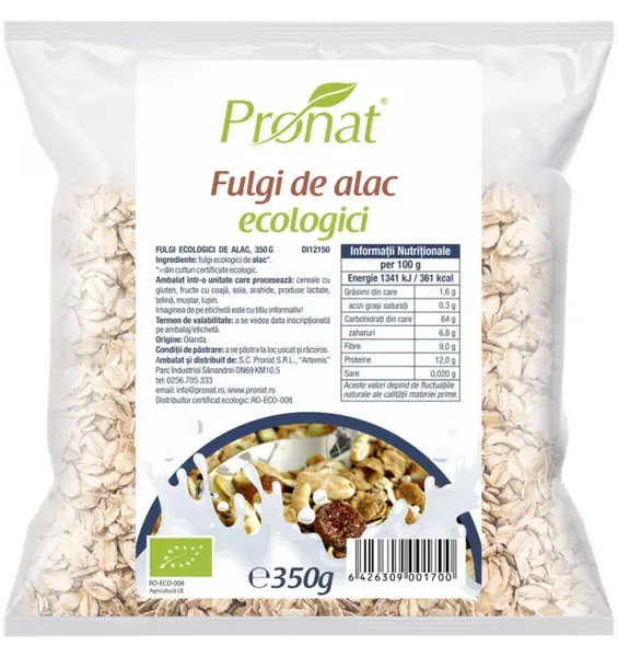 Fulgi de alac Bio, 350 g
