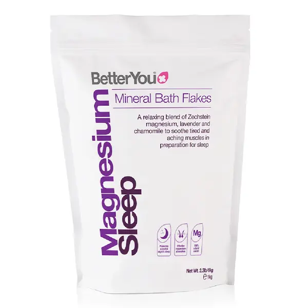 Fulgi de baie cu magneziu pentru somn odihnitor, 1000 g, BetterYou