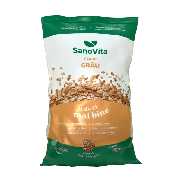 Fulgi de grau, 500g, SanoVita