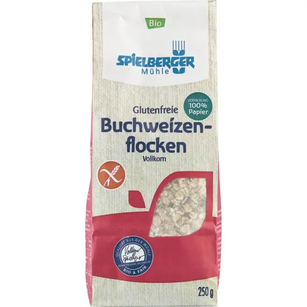 Fulgi de hrisca integrali fara gluten, eco - 250 g