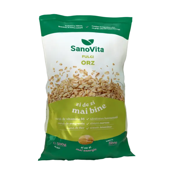 Fulgi de orz, 500g, SanoVita