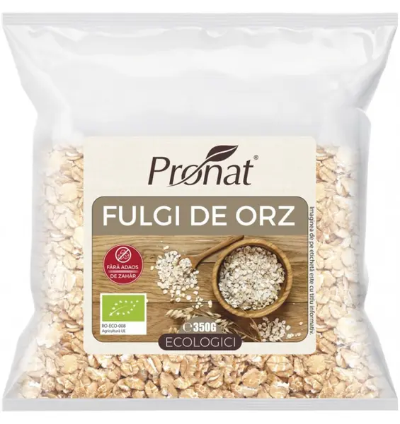 Fulgi de orz BIO, 350 g
