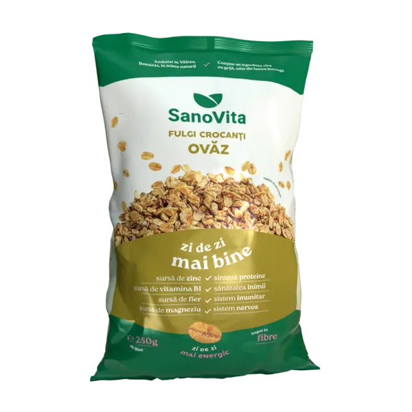 Fulgi de ovaz, 250g, SanoVita