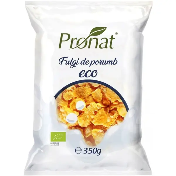 Fulgi de Porumb BIO, 350 g, Pronat