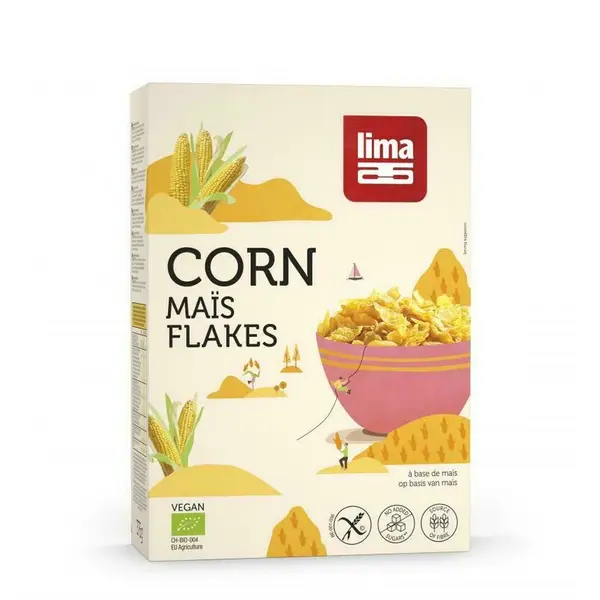 Fulgi de porumb bio 375g Lima