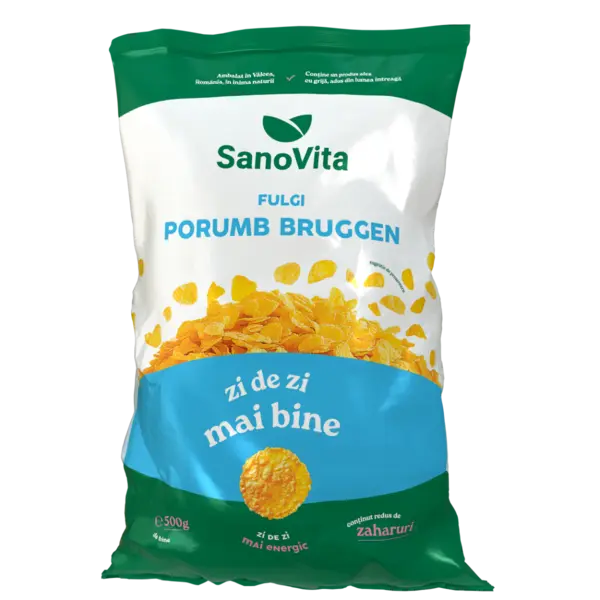 Fulgi de porumb Bruggen, 500g, SanoVita
