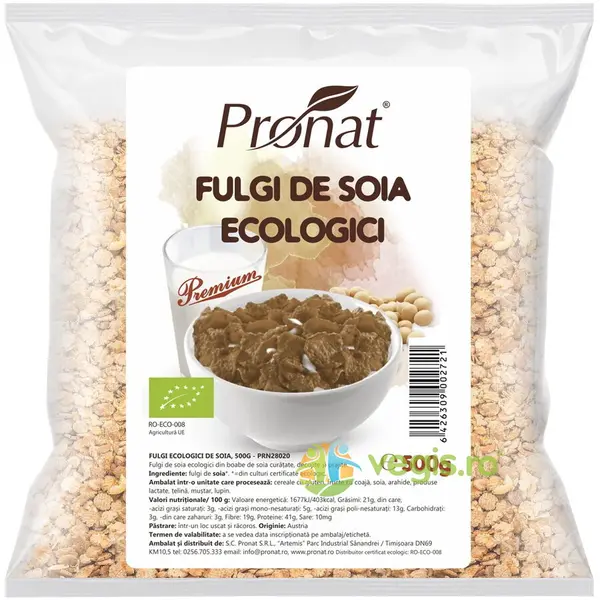 Fulgi de Soia Ecologici/Bio 500g