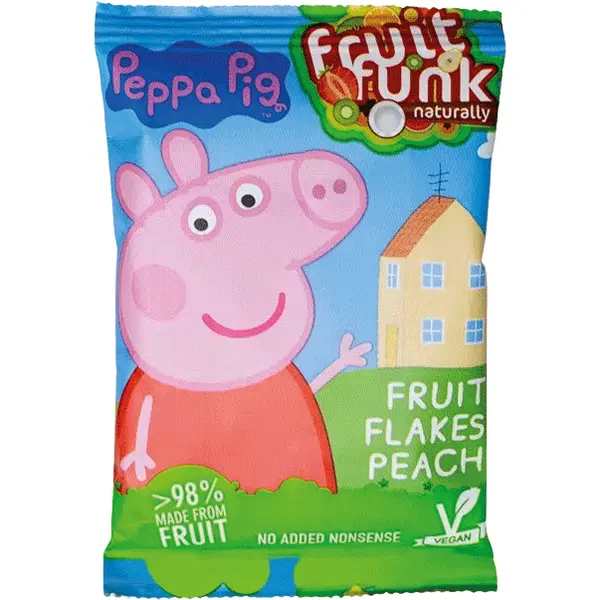Fulgi din Fructe cu Piersici fara Zahar Adaugat Peppa Pig 16g
