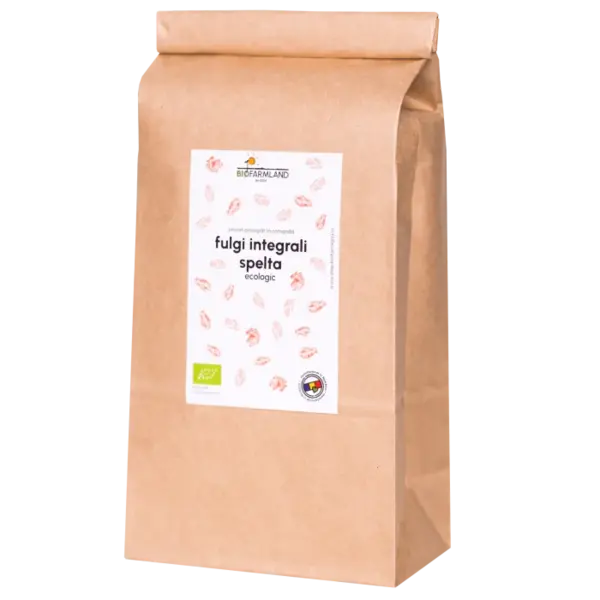 Fulgi integrali de grau spelta, sursa de fibre 1kg
