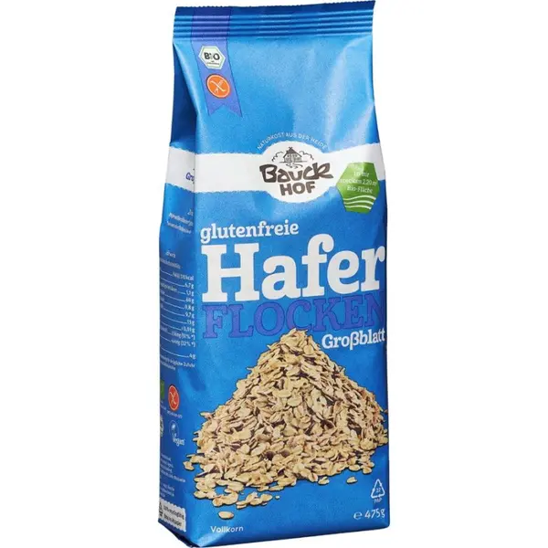 Fulgi mari de ovaz fara gluten, eco - 475 g