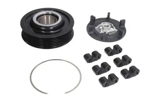Fulie ambreiaj compresor AC clima (DENSO 6SE 7SE 6PK 100mm) AUDI A4, A6, A6 ALLROAD; SEAT EXEO, EXEO ST 1.6-3.0D intre 2000-2013