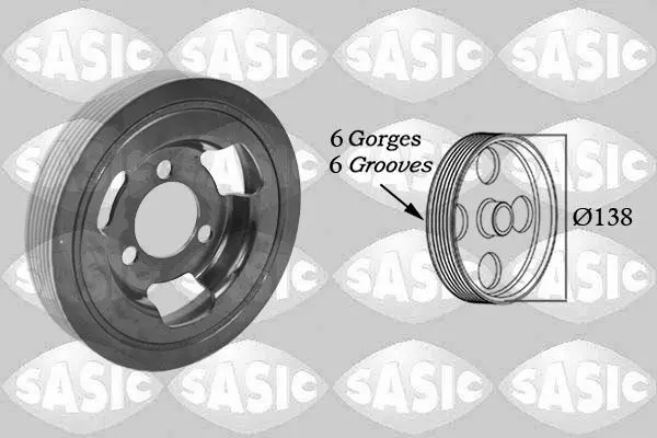Fulie curea, arbore cotit SASIC 2156025