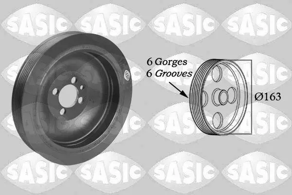 Fulie curea, arbore cotit SASIC 2156029