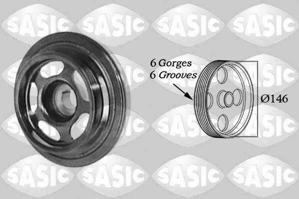 Fulie curea, arbore cotit SASIC 2156059