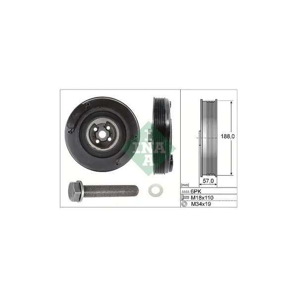 Fulie curea, arbore cotit Schaeffler INA 544 0002 20