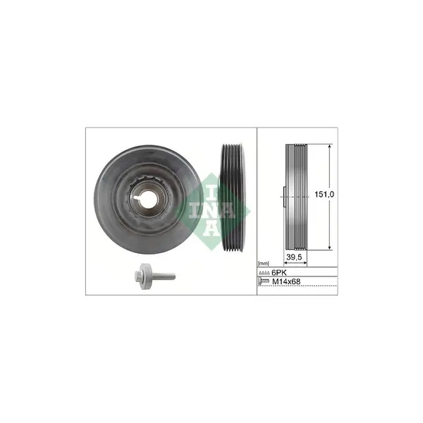 Fulie curea, arbore cotit Schaeffler INA 544 0090 20