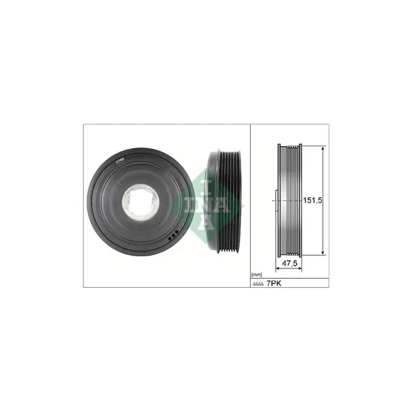 Fulie curea, arbore cotit Schaeffler INA 544 0136 10