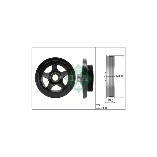 Fulie curea, arbore cotit Schaeffler INA 544 0142 10