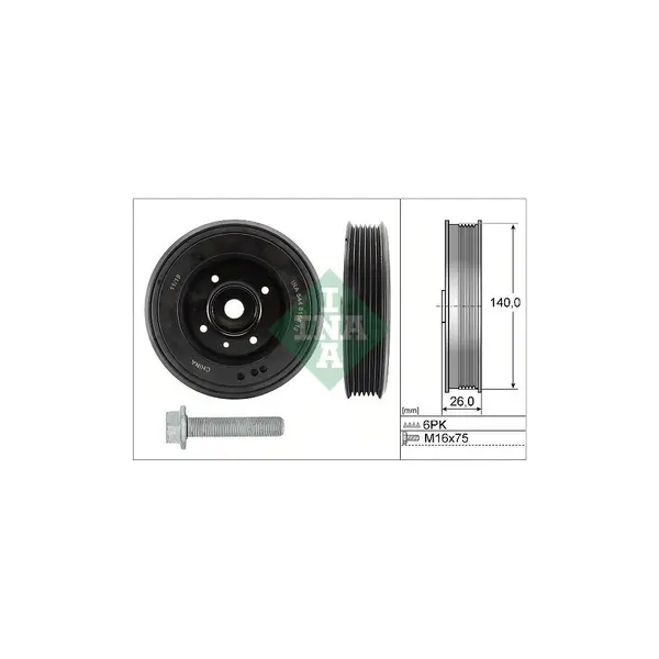 Fulie curea, arbore cotit Schaeffler INA 544 0158 20