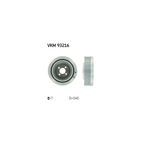 Fulie curea, arbore cotit SKF VKM 93216