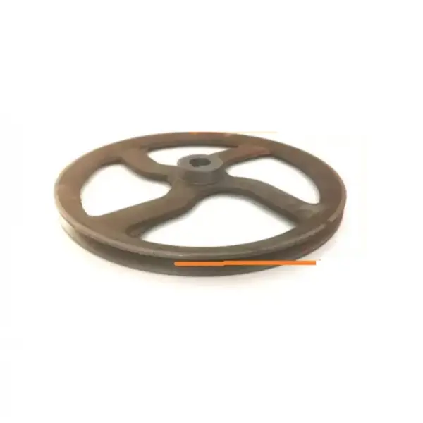 Fulie motor electric-batoza cu gauri int ax 24 mm - ext 350 mm