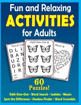 Fun and Relaxing Activities for Adults: Puzzles for People with Dementia [Large-Print], Paperback/Mighty Oak Books