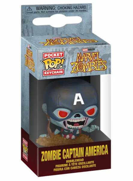 Funko Pocket Pop Marvel Zombies Zombie Captain America Bobble-head