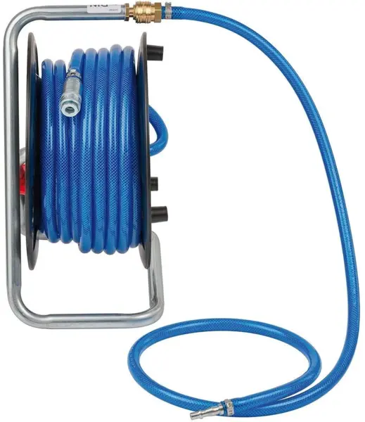 furtun aer comprimat compresor brennenstuhl cu tambur, anti rasucire, 20m, o 6 12mm, 15 bari