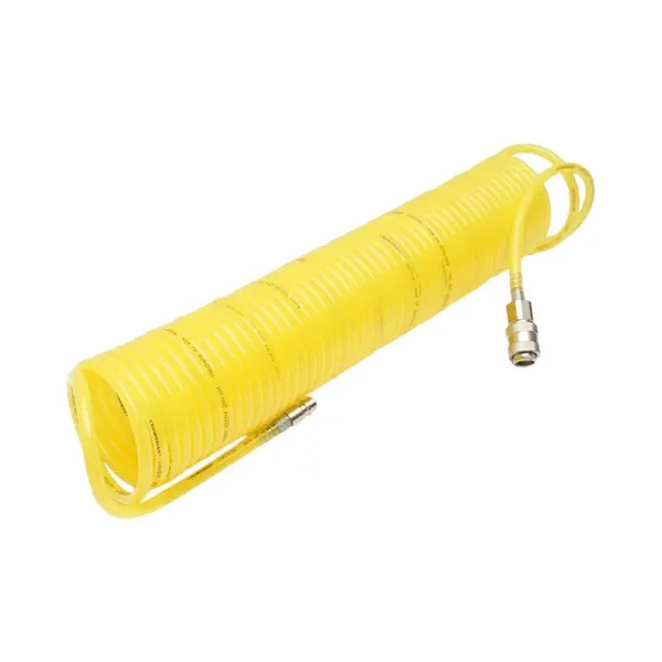 Furtun aer comprimat spiralat 15m,5mm, cupla rapida 1 4