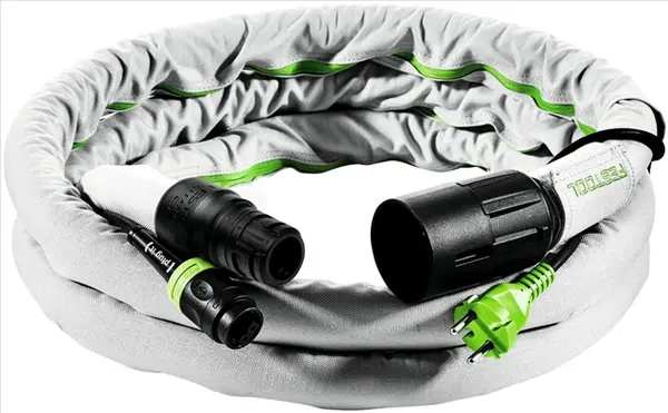 Furtun aspiratie praf cu husa antistatica si cablu de alimentare pentru masina de slefuit electrica FESTOOL HOSE D 27/22 3.5m-AS-GQ/CT