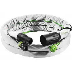 Furtun aspiratie praf cu husa antistatica si cablu de alimentare pentru masina de slefuit electrica FESTOOL HOSE D 27/22 5m-AS-GQ/CT