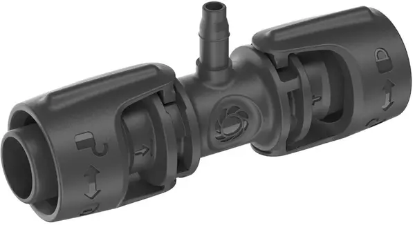 Furtun de conectare Gardena - Triplu pentru irigare prin picurare, 1/2-3/16'', 13-4.6 mm, 5 bucăți