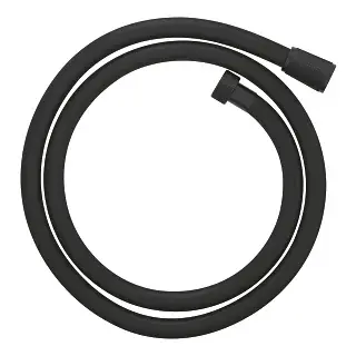 Furtun dus 125 cm negru mat Phantom Black, Grohe SilverFlex