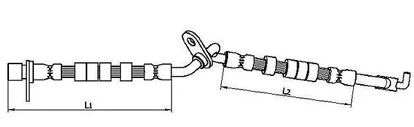 Furtun frana METZGER 4110709