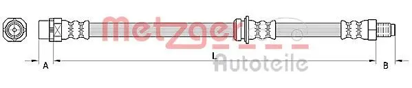 Furtun frana METZGER 4110946