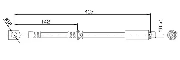 Furtun frana METZGER 4113679
