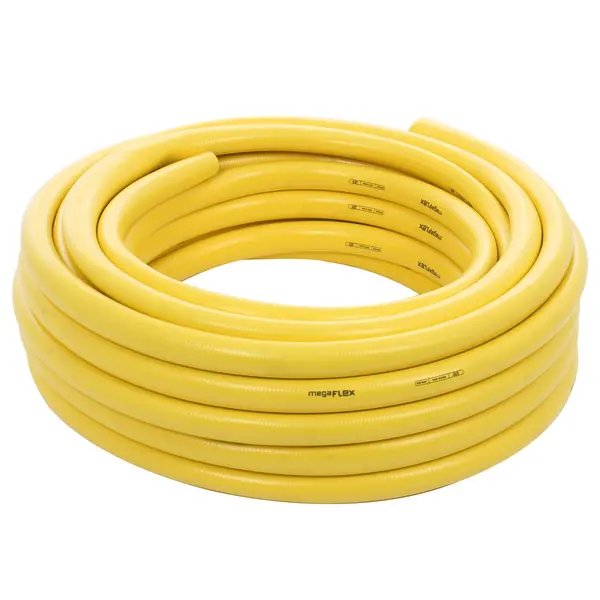 Furtun Gradina 1/2 Tol (12.5 mm) Aquafix Megaflex Italia, Rola 25 m, 3 straturi PVC, Galben