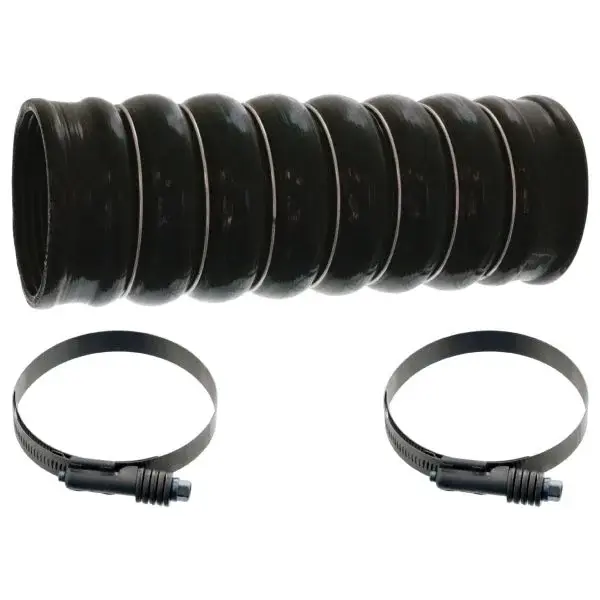 Furtun Intercooler (85mm 91mmx270mm, negru, cu cleme) potrivit MERCEDES ACTROS MP4 MP5, ANTOS, AROCS, ATEGO 3, CITARO 2, ECONIC 2, INTEGRO (O 550), INTOURO 471.943-OM936.974 07.11-