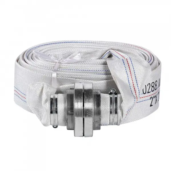 Furtun pomper, 2 , 20m, 8 bari, cu cuple, Alb