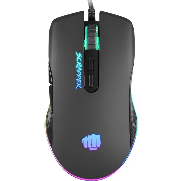 FURY Mouse Gaming Fury Scrapper, USB, iluminare RGB, Gri