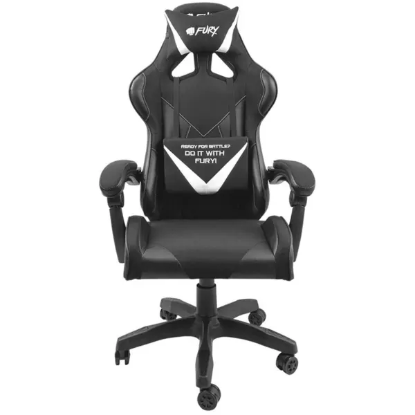 FURY Scaun gaming Fury Avenger L, NFF-1711, capacitate maxima suportata 150 kg, Negru-Alb