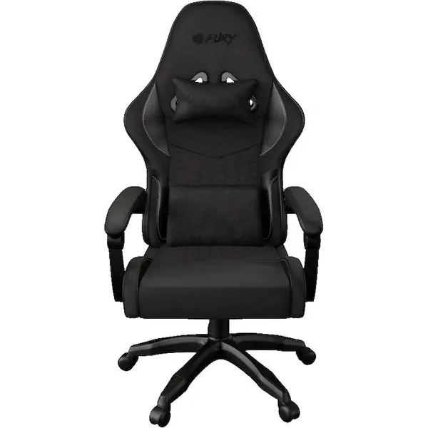 FURY Scaun gaming FURY SHINAI S4, greutate suportata 130 kg, piele ecologica si material textil, negru