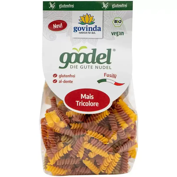 Fusilli tricolore din porumb fara gluten, eco - 250 g