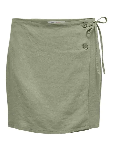 Fusta Onlcaro Mw Wrap Linen Bl Cc Pnt